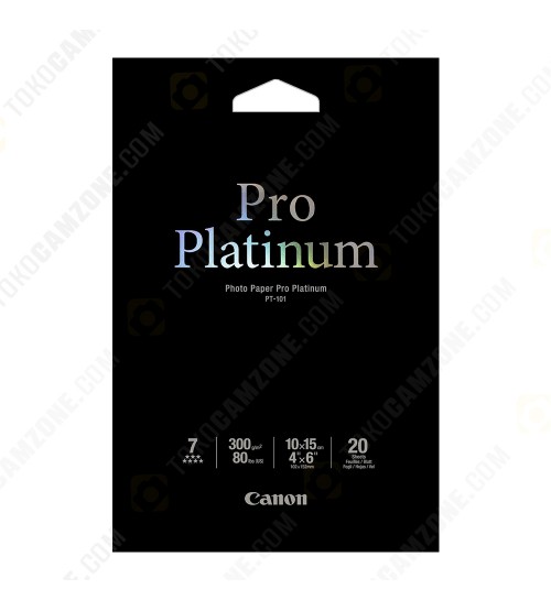 Canon Photo Paper Pro Platinum PT-101/4x6 (20 Sheets)